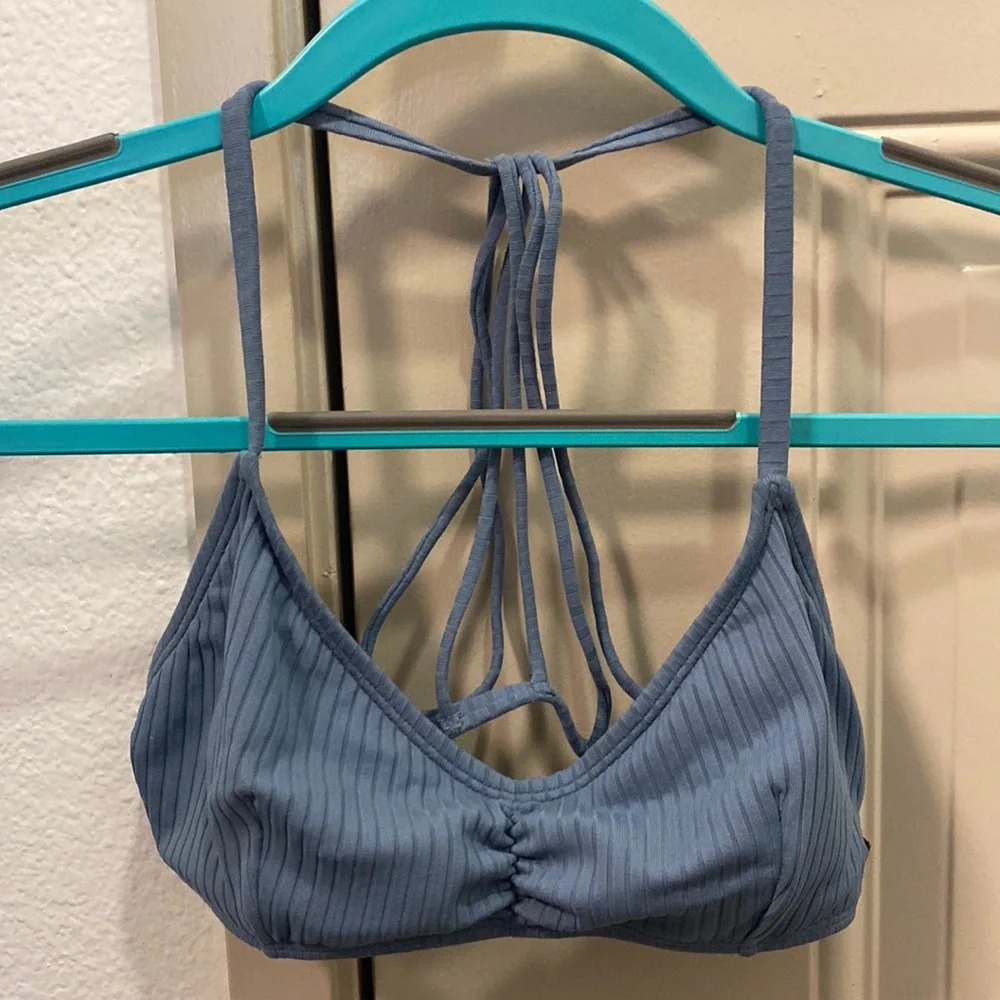 Roxy Blue Strappy Triangle Bralette